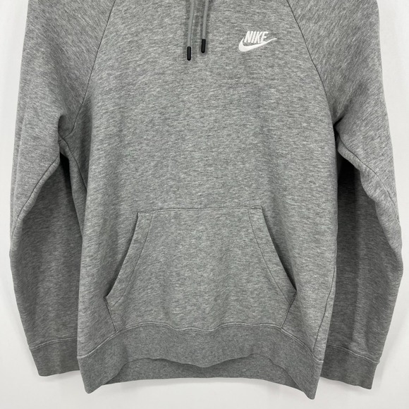 Nike Pullover Hoodie Women's‎ Size XS Gray Embroidered Logo Pockets - Picture 3 of 10